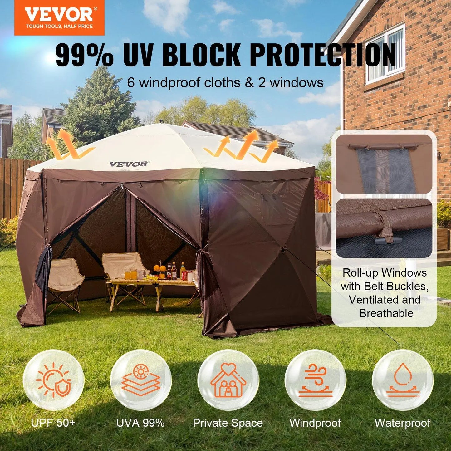 Firsense Camping Gazebo Screen Tent