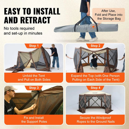 Firsense Camping Gazebo Screen Tent